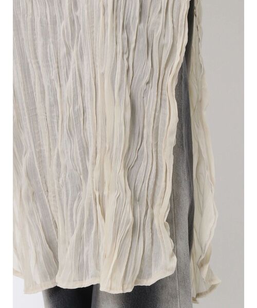 EMODA（エモダ）の「バイアスシアーキャミソールワンピース（ワンピース・レディース・オレンジ/ブラック/アイボリー・FREE）」の9枚目の写真