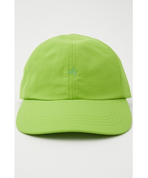 SLY（スライ）の「SLY LOGO NYLON CAP ロゴ ナイロン キャップ（キャップ・レディース・ライム/ブラック/アイボリー・FREE）」の16枚目の写真