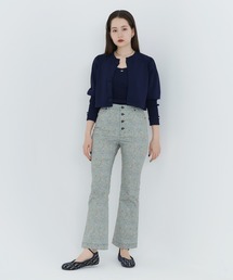 TINA：JOJUN | くるみ釦付き パフスリーブカーディガン TINA：JOJUN(カーディガン/ボレロ)