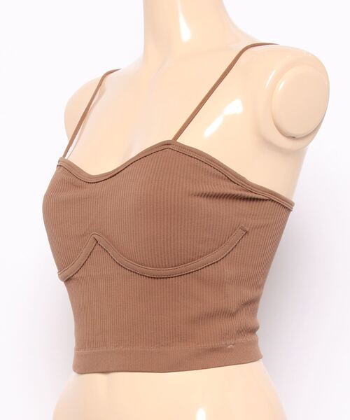jumelle（ジュメロ）の「カップ付きインナー（キャミソール・レディース・ブラウン/カーキ・FREE）」の13枚目の写真
