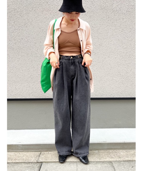 jumelle（ジュメロ）の「カップ付きインナー（キャミソール・レディース・ブラウン/カーキ・FREE）」の18枚目の写真