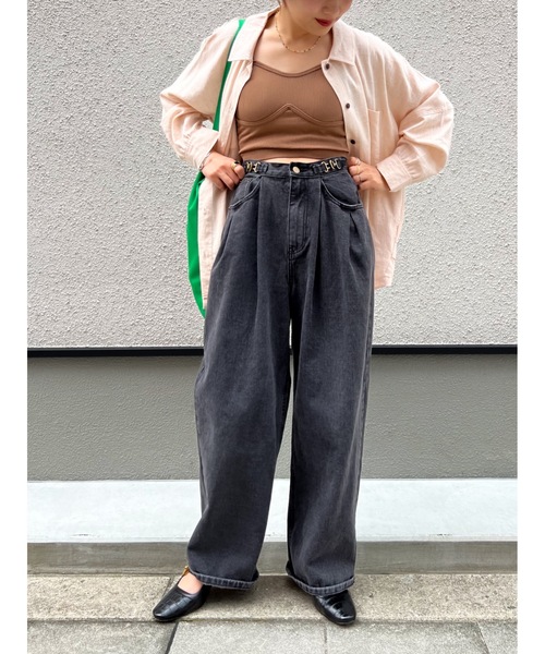 jumelle（ジュメロ）の「カップ付きインナー（キャミソール・レディース・ブラウン/カーキ・FREE）」の20枚目の写真