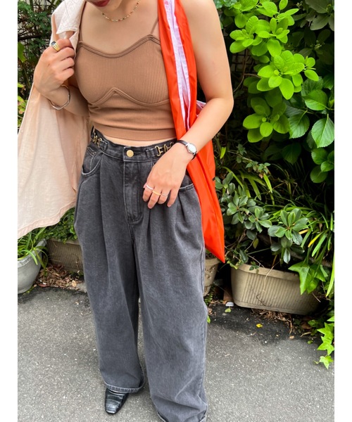 jumelle（ジュメロ）の「カップ付きインナー（キャミソール・レディース・ブラウン/カーキ・FREE）」の21枚目の写真