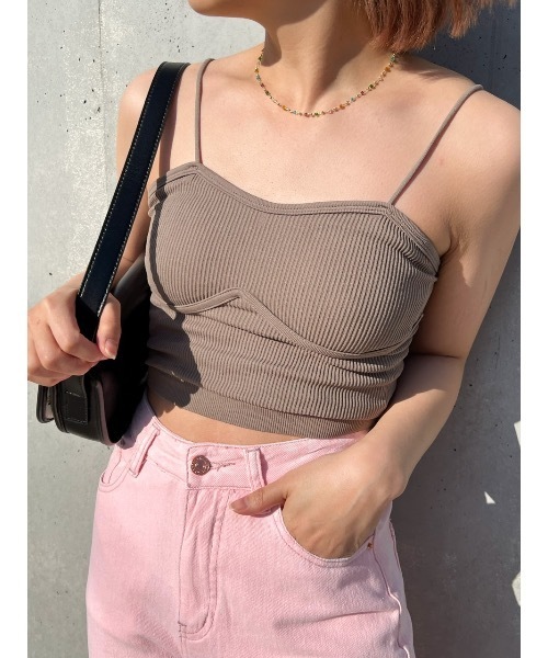 jumelle（ジュメロ）の「カップ付きインナー（キャミソール・レディース・ブラウン/カーキ・FREE）」の17枚目の写真