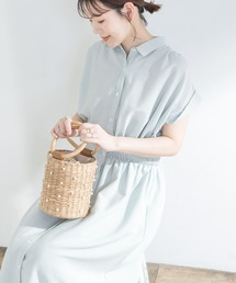 F by ROSSO | F by ROSSO　ウエストシャーリングシアサッカーワンピース(ワンピース)