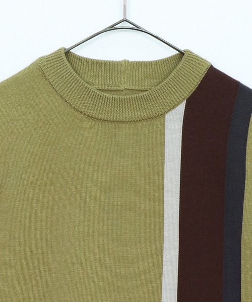 &g'aime（アンジェム）の「【&g’aime】マルチストライプニット（ニット/セーター・レディース・グレー/チャコール/グレイッシュベージュ/ライトグリーン・FREE）」の12枚目の写真