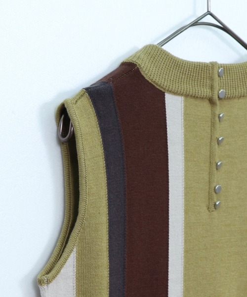 &g'aime（アンジェム）の「【&g’aime】マルチストライプニット（ニット/セーター・レディース・グレー/チャコール/グレイッシュベージュ/ライトグリーン・FREE）」の20枚目の写真