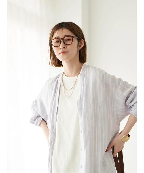 earth music&ecology（アースミュージックアンドエコロジー）の「麻混バックギャザードルマンワンピース(柄)（ワンピース・レディース・ストライプ/ベージュ系その他2・FREE）」の12枚目の写真