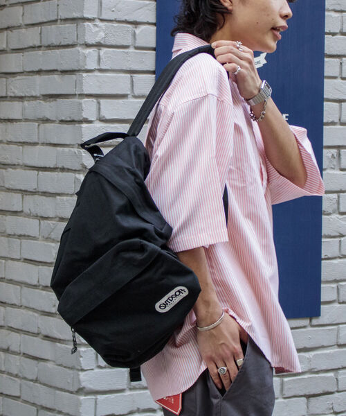 OUTDOOR PRODUCTS（アウトドアプロダクツ）の「【OUTDOOR PRODUCTS/アウトドアプロダクツ】MIDEIUM ナイロンデイパック（バックパック/リュック・メンズ・ブラック/ダークグリーン/ベージュ/グレー/レッド/グリーン・FREE）」の8枚目の写真