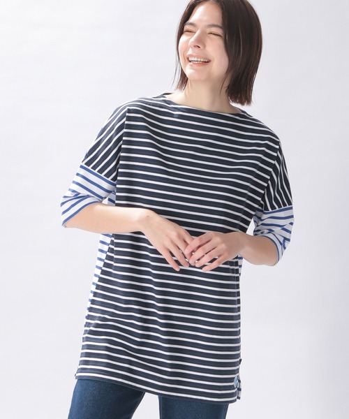 ORCIVAL(オーシバル)の「【ORCIVAL(オーシバル)】クレイジーチュニック(チュニック・レディース・サックスブルー/ネイビー・FREE)」の2枚目の写真