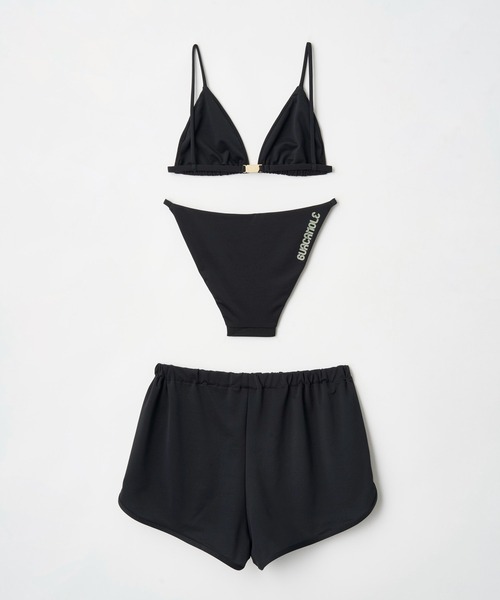 GUACAMOLE（ガカモレ）の「TRIANGLE BIKINI / LOGO SHORTS（水着・レディース・ホワイト/ブラック/ピンク・M）」の8枚目の写真