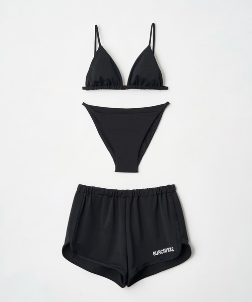 セール】TRIANGLE BIKINI / LOGO SHORTS（水着）｜GUACAMOLE