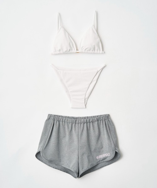 GUACAMOLE（ガカモレ）の「TRIANGLE BIKINI / LOGO SHORTS（水着・レディース・ホワイト/ブラック/ピンク・M）」の12枚目の写真