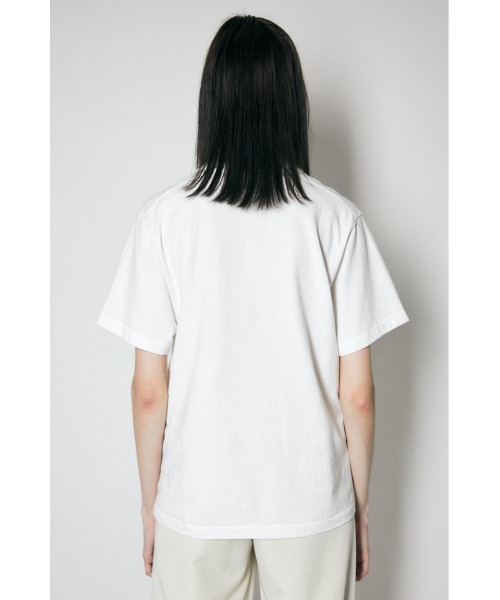 MOUSSY（マウジー）の「SOMETHING NEW Tシャツ（Tシャツ/カットソー・レディース・ホワイト/ネイビー/キナリ・FREE）」の8枚目の写真