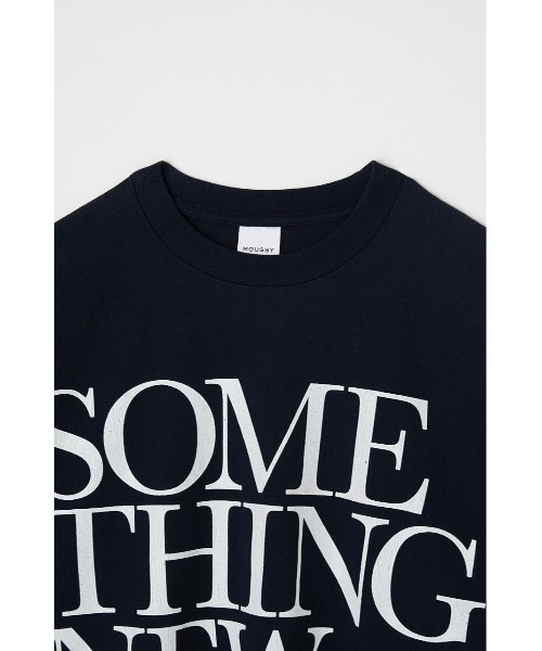 MOUSSY（マウジー）の「SOMETHING NEW Tシャツ（Tシャツ/カットソー・レディース・ホワイト/ネイビー/キナリ・FREE）」の13枚目の写真