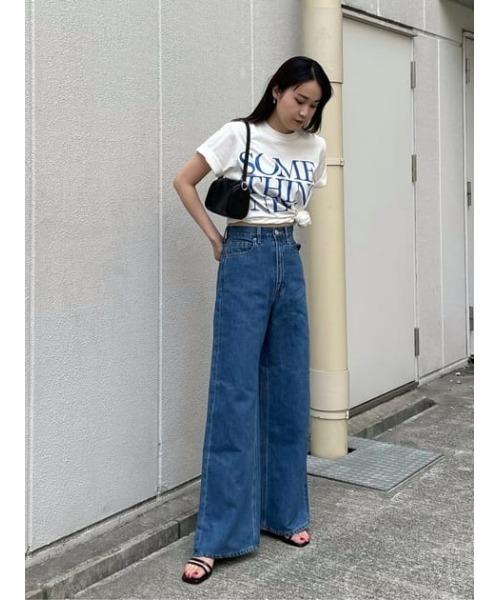 MOUSSY（マウジー）の「SOMETHING NEW Tシャツ（Tシャツ/カットソー・レディース・ホワイト/ネイビー/キナリ・FREE）」の22枚目の写真