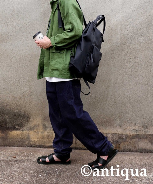 antiqua（アンティカ）の「グルカサンダル（サンダル・メンズ・ブラック・M/L）」の5枚目の写真