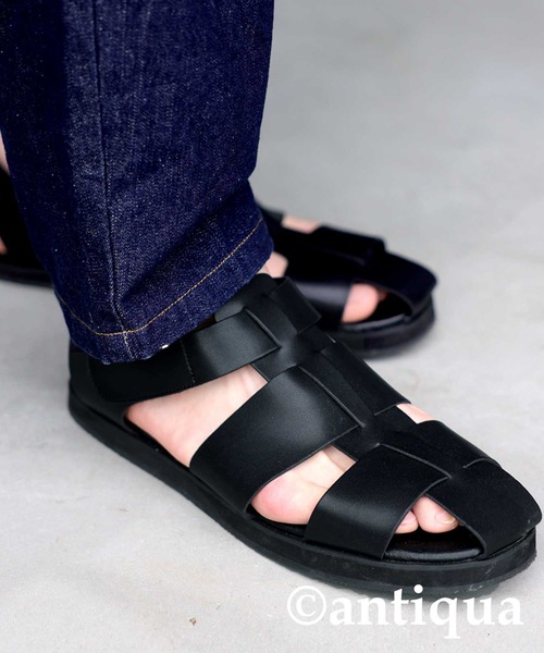 antiqua（アンティカ）の「グルカサンダル（サンダル・メンズ・ブラック・M/L）」の6枚目の写真