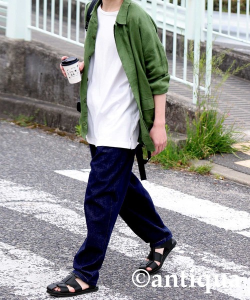 antiqua（アンティカ）の「グルカサンダル（サンダル・メンズ・ブラック・M/L）」の8枚目の写真