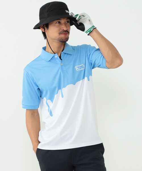 UNISEX＞BEAMS GOLF ORANGE LABEL / LIXTICK ドリップ ポロシャツ