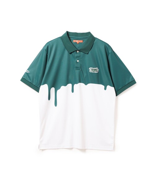 UNISEX＞BEAMS GOLF ORANGE LABEL / LIXTICK ドリップ ポロシャツ