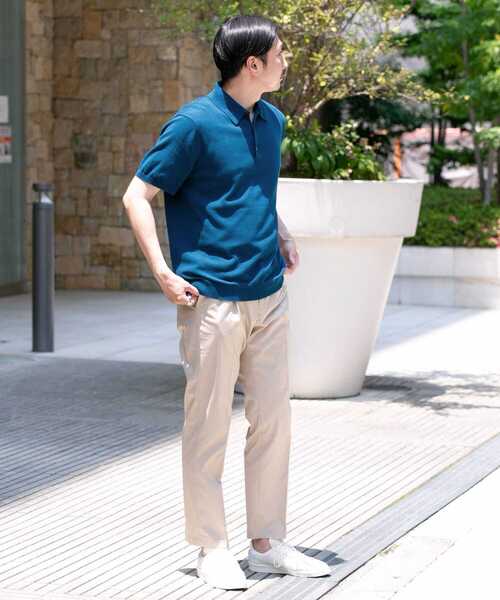 URBAN RESEARCH DOORS(アーバンリサーチドアーズ)の「LIFE STYLE TAILOR ニット半袖プルオーバー(ポロシャツ・メンズ・ネイビー/グレー/イエロー/ブルー・MEDIUM/LARGE)」の12枚目の写真