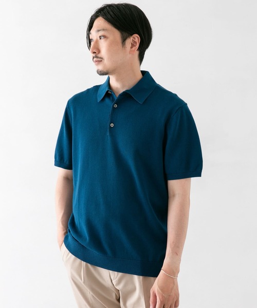 URBAN RESEARCH DOORS(アーバンリサーチドアーズ)の「LIFE STYLE TAILOR ニット半袖プルオーバー(ポロシャツ・メンズ・ネイビー/グレー/イエロー/ブルー・MEDIUM/LARGE)」の13枚目の写真