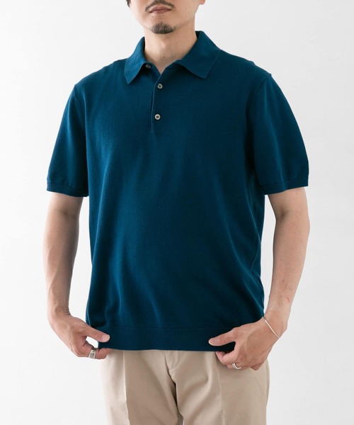 URBAN RESEARCH DOORS(アーバンリサーチドアーズ)の「LIFE STYLE TAILOR ニット半袖プルオーバー(ポロシャツ・メンズ・ネイビー/グレー/イエロー/ブルー・MEDIUM/LARGE)」の14枚目の写真