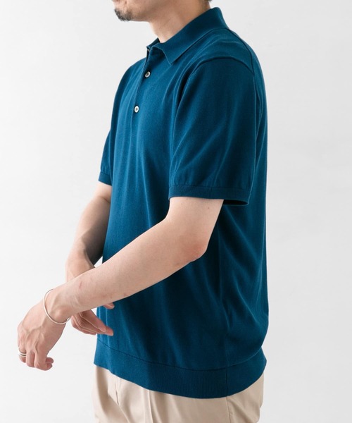 URBAN RESEARCH DOORS(アーバンリサーチドアーズ)の「LIFE STYLE TAILOR ニット半袖プルオーバー(ポロシャツ・メンズ・ネイビー/グレー/イエロー/ブルー・MEDIUM/LARGE)」の16枚目の写真