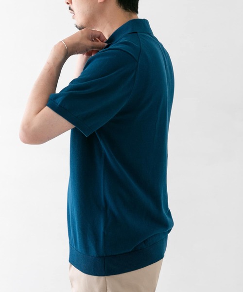 URBAN RESEARCH DOORS(アーバンリサーチドアーズ)の「LIFE STYLE TAILOR ニット半袖プルオーバー(ポロシャツ・メンズ・ネイビー/グレー/イエロー/ブルー・MEDIUM/LARGE)」の17枚目の写真