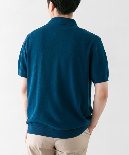 URBAN RESEARCH DOORS(アーバンリサーチドアーズ)の「LIFE STYLE TAILOR ニット半袖プルオーバー(ポロシャツ・メンズ・ネイビー/グレー/イエロー/ブルー・MEDIUM/LARGE)」の19枚目の写真