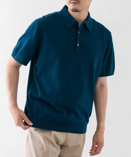 URBAN RESEARCH DOORS(アーバンリサーチドアーズ)の「LIFE STYLE TAILOR ニット半袖プルオーバー(ポロシャツ・メンズ・ネイビー/グレー/イエロー/ブルー・MEDIUM/LARGE)」の22枚目の写真