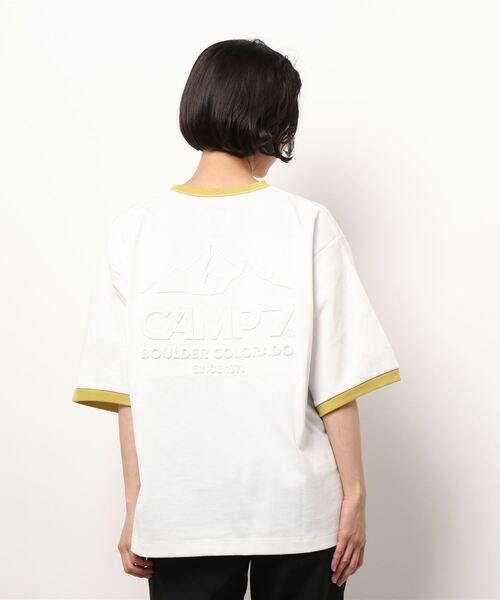 CAMP7（キャンプセブン）の「【CAMP7】バックエンボスポケＴシャツ（Tシャツ/カットソー・レディース・パープル/ネイビー/ホワイト・M/L）」の5枚目の写真