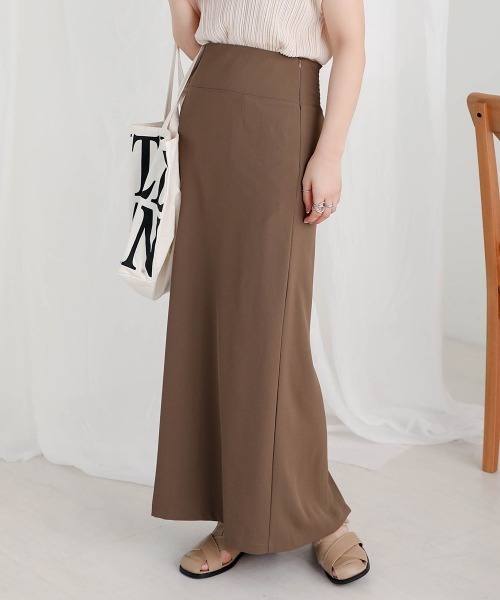 Bab（バブ）の「カラースリットロングタイトスカート（スカート）」 - WEAR