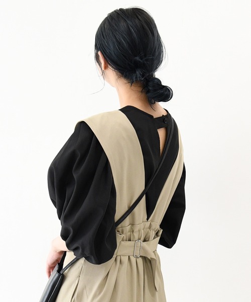 sango（sango）の「ブロードギャザーチュニックブラウス（シャツ/ブラウス・レディース・ホワイト/ブラック/ブルー/グリーン・FREE）」の21枚目の写真