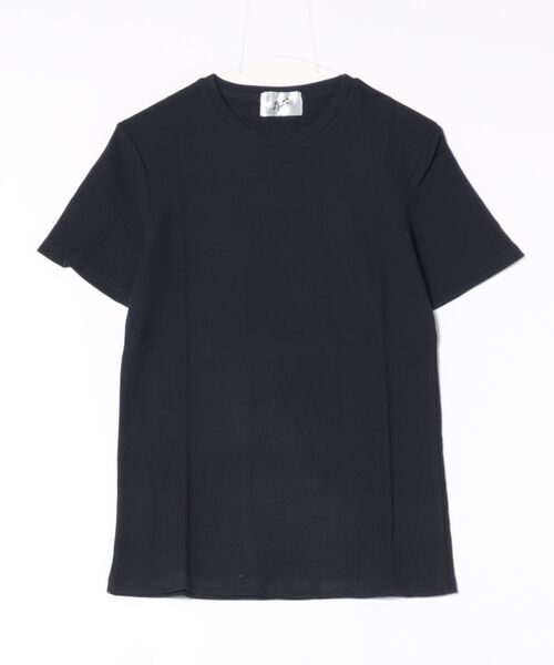 sunny branch(サニーブランチ)の「★サーマル★半袖クルーネックTシャツ(Tシャツ/カットソー・レディース・サックスブルー/ピンク/ホワイト/ブラック/グレー/カーキ/ネイビー・X-LARGE/LARGE/MEDIUM)」の6枚目の写真