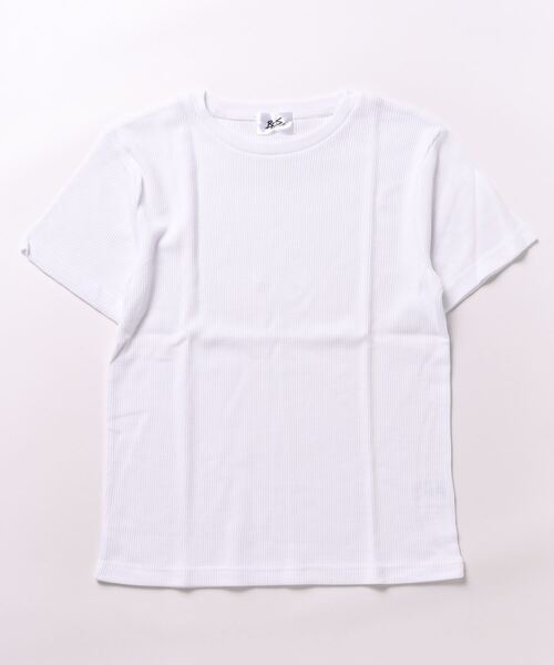 sunny branch(サニーブランチ)の「★サーマル★半袖クルーネックTシャツ(Tシャツ/カットソー・レディース・サックスブルー/ピンク/ホワイト/ブラック/グレー/カーキ/ネイビー・X-LARGE/LARGE/MEDIUM)」の2枚目の写真
