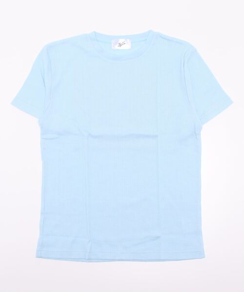 sunny branch(サニーブランチ)の「★サーマル★半袖クルーネックTシャツ(Tシャツ/カットソー・レディース・サックスブルー/ピンク/ホワイト/ブラック/グレー/カーキ/ネイビー・X-LARGE/LARGE/MEDIUM)」の1枚目の写真