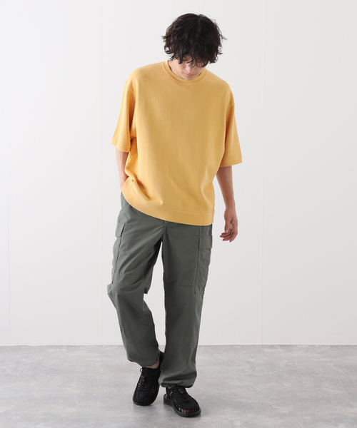 JOURNAL STANDARD(ジャーナルスタンダード)の「ハーフスリーブスウェット ピグメントダイ(Tシャツ/カットソー・メンズ・ライトグリーン/ブラック系その他/イエロー/グレー・MEDIUM/LARGE)」の16枚目の写真
