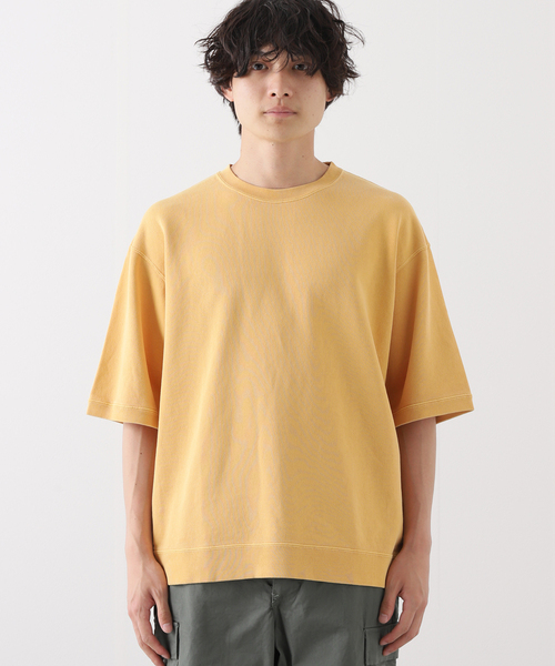 JOURNAL STANDARD(ジャーナルスタンダード)の「ハーフスリーブスウェット ピグメントダイ(Tシャツ/カットソー・メンズ・ライトグリーン/ブラック系その他/イエロー/グレー・MEDIUM/LARGE)」の12枚目の写真
