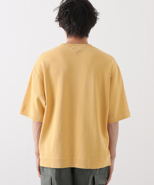 JOURNAL STANDARD(ジャーナルスタンダード)の「ハーフスリーブスウェット ピグメントダイ(Tシャツ/カットソー・メンズ・ライトグリーン/ブラック系その他/イエロー/グレー・MEDIUM/LARGE)」の8枚目の写真