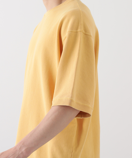 JOURNAL STANDARD(ジャーナルスタンダード)の「ハーフスリーブスウェット ピグメントダイ(Tシャツ/カットソー・メンズ・ライトグリーン/ブラック系その他/イエロー/グレー・MEDIUM/LARGE)」の5枚目の写真