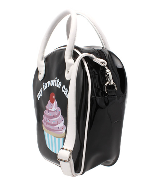 WEGO（ウィゴー）の「WEGO/カップケーキショルダーバッグ（ショルダーバッグ・レディース・ホワイト/ブラック・FREE）」の9枚目の写真