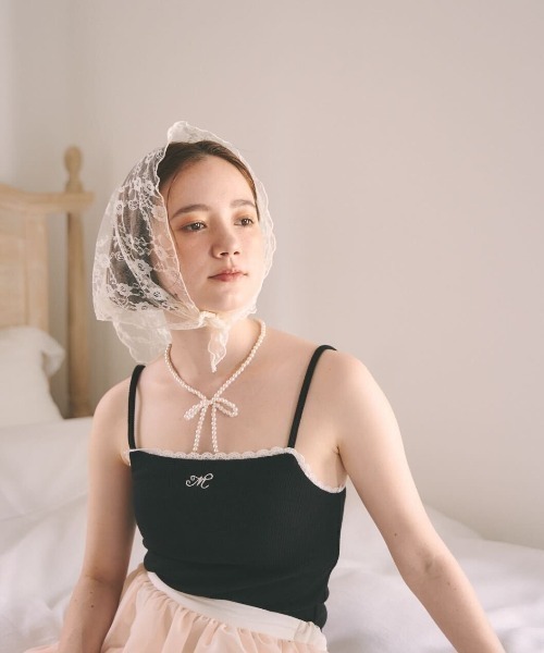 MIRO AMURETTE（ミロアミュレット）の「ribbon pearl neckless（ネックレス・レディース・ホワイト・FREE）」の8枚目の写真