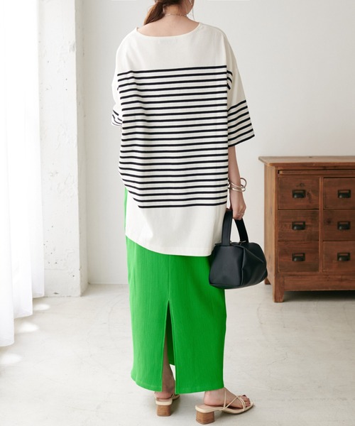 DISCOAT(ディスコート)の「リブナロースカート(スカート・レディース・ブラック/オレンジ/グリーン/ホワイト系その他・FREE)」の8枚目の写真