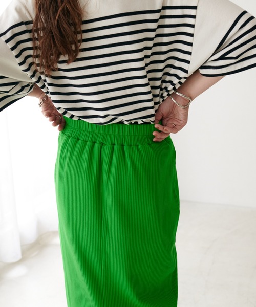 DISCOAT(ディスコート)の「リブナロースカート(スカート・レディース・ブラック/オレンジ/グリーン/ホワイト系その他・FREE)」の9枚目の写真