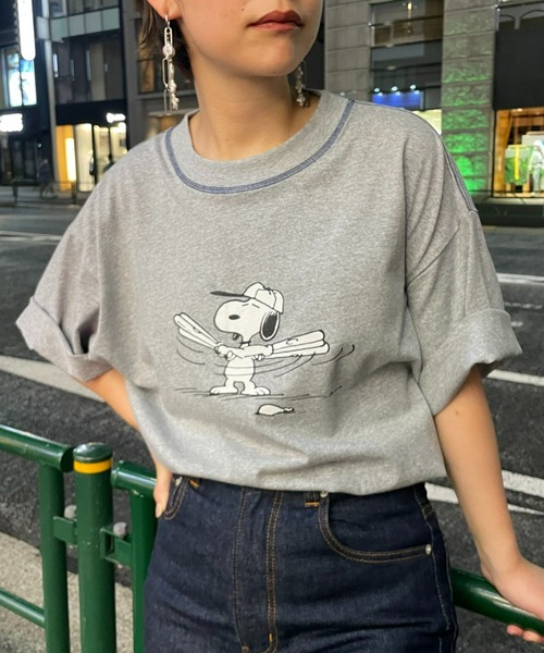 Vintage PEANUTS(ビンテージピーナッツ)の「Vintage PEANUTS Tシャツ / スヌーピー /チャーリー・ブラウン(Tシャツ/カットソー・メンズ・グレー系その他/グリーン系その他/イエロー系その他/グレー系その他2/グリーン系その他2/イエロー系その他2・MEDIUM/LARGE)」の2枚目の写真