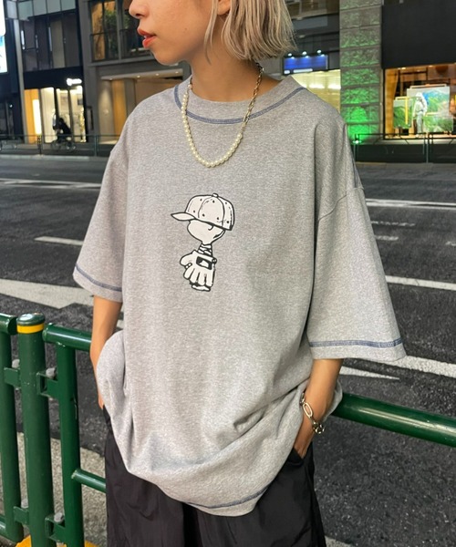Vintage PEANUTS(ビンテージピーナッツ)の「Vintage PEANUTS Tシャツ / スヌーピー /チャーリー・ブラウン(Tシャツ/カットソー・メンズ・グレー系その他/グリーン系その他/イエロー系その他/グレー系その他2/グリーン系その他2/イエロー系その他2・MEDIUM/LARGE)」の3枚目の写真