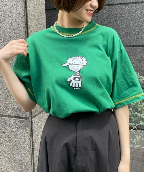 Vintage PEANUTS(ビンテージピーナッツ)の「Vintage PEANUTS Tシャツ / スヌーピー /チャーリー・ブラウン(Tシャツ/カットソー・メンズ・グレー系その他/グリーン系その他/イエロー系その他/グレー系その他2/グリーン系その他2/イエロー系その他2・MEDIUM/LARGE)」の5枚目の写真