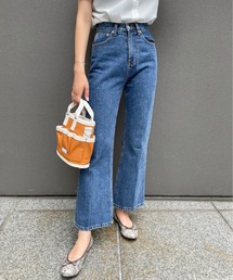 StyleSea | センタープレスストレートデニムパンツ(デニムパンツ)